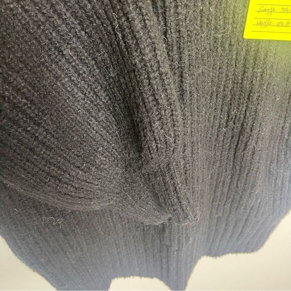 Revolve LPA Cadae V neck Chunky black  Sweater Dress Sample  Small oversized - Picture 8 of 12